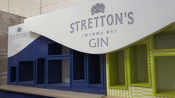 Premium Global Brand Liquor Retail Display Cabinet Manufactured with a CNC Router By Brand-in-Store