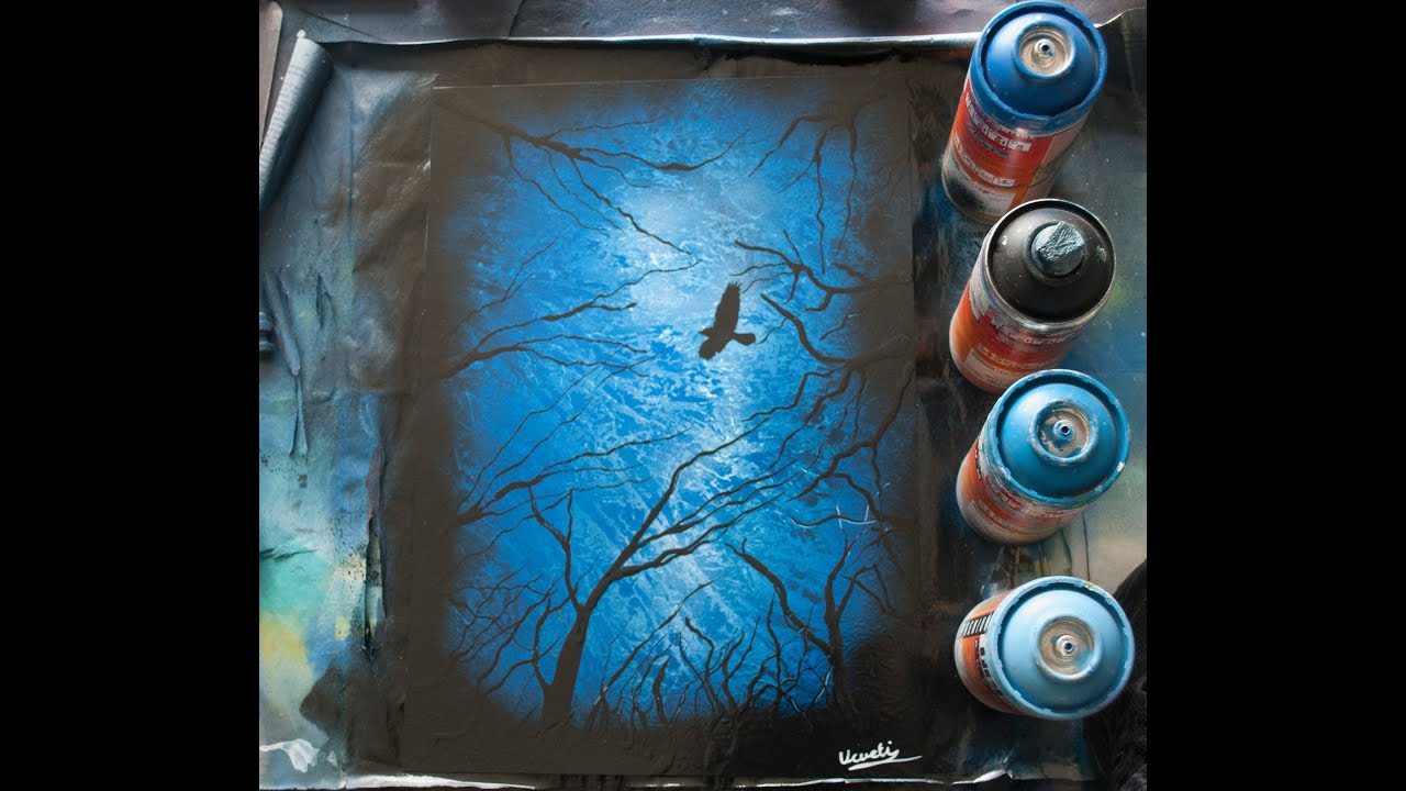 Crow (Full Length Version) - SPRAY PAINT ART by Ucuetis