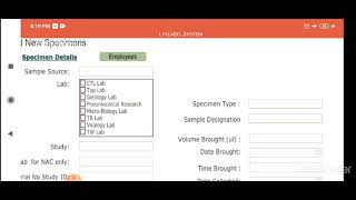Laboratory Information Management System.