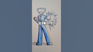 How to Draw Glow Effect #art #drawing