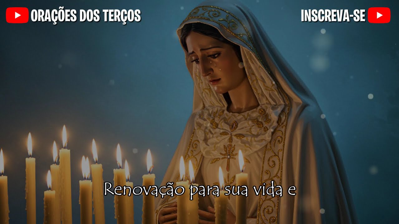 TERÇO DE HOJE 07/03/2026 - SÁBADO - MISTÉRIOS GOZOSOS: SANTO TERÇO 18 HORAS