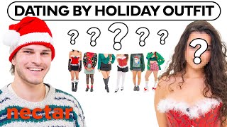 dating 5 girls by christmas outfits | vs 1