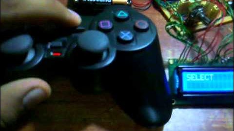 PS2 controller interfacing with PIC16F877A