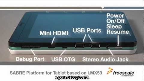 Iniziare con SABRE la piattaforma per Tablet basata su i.MX53 [SUBS ITA]