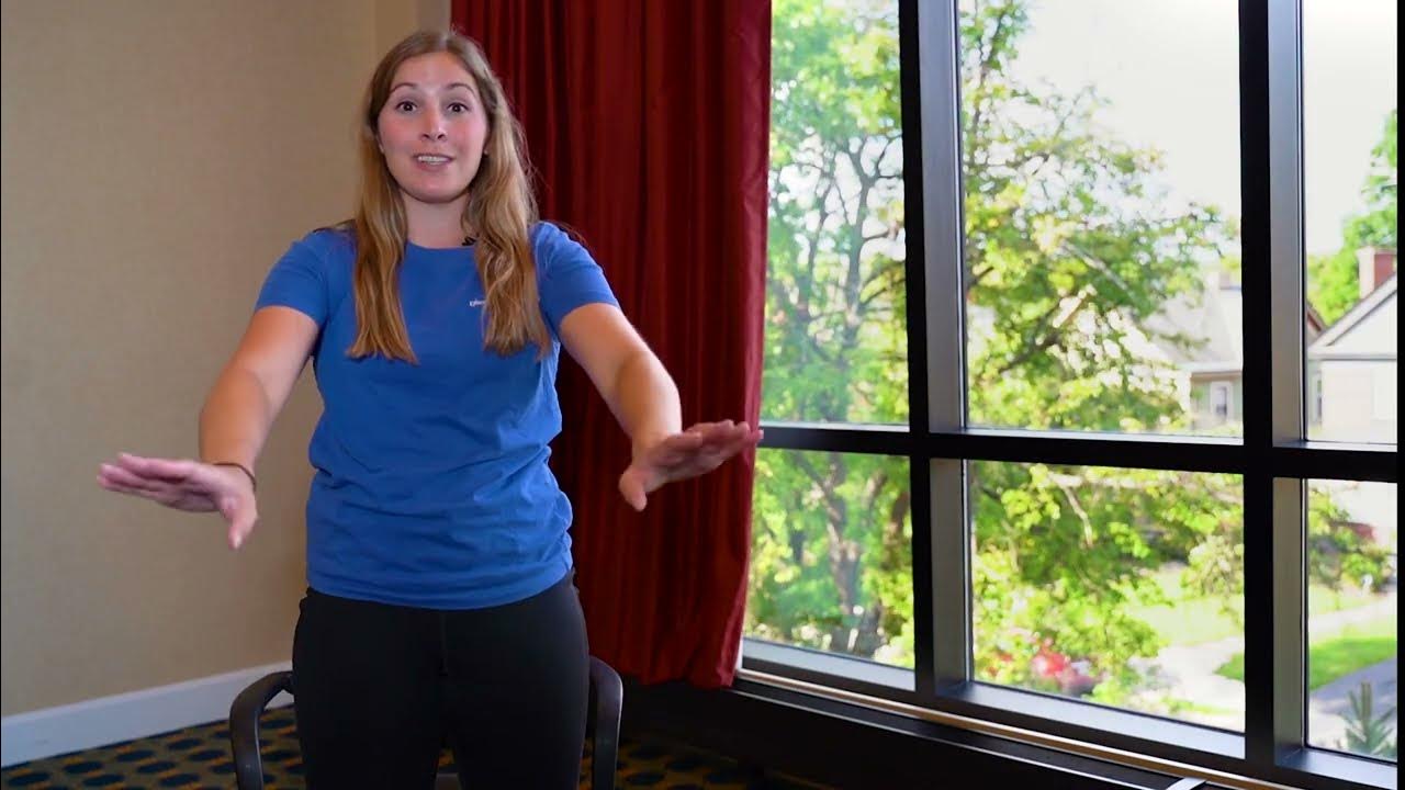 Wellness Wednesday Chair Squats Advanced Exercise with Hover Part 70