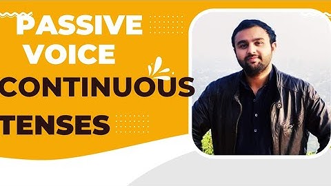 Passive voice| Continues Tenses Lec 10  by Syed Wassi Bukhari #grammar #css #essay #pms