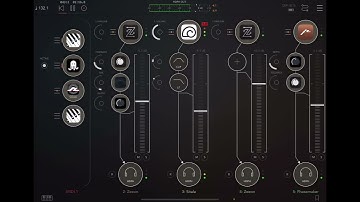 Motivated ✌️☮️😊 iPad MIDI Drum Sequencer #Octachron jams with #pianomotifs from @azul3d_apps