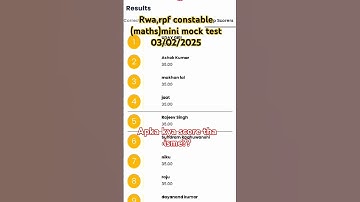 Rwa rpf constable mini mock 04/02/2025#rpfmaths #rpfconstable2025 #maths#score