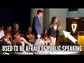 Hypnotized to Eliminate Fear of Public Speaking | College Stage Hypnosis Show