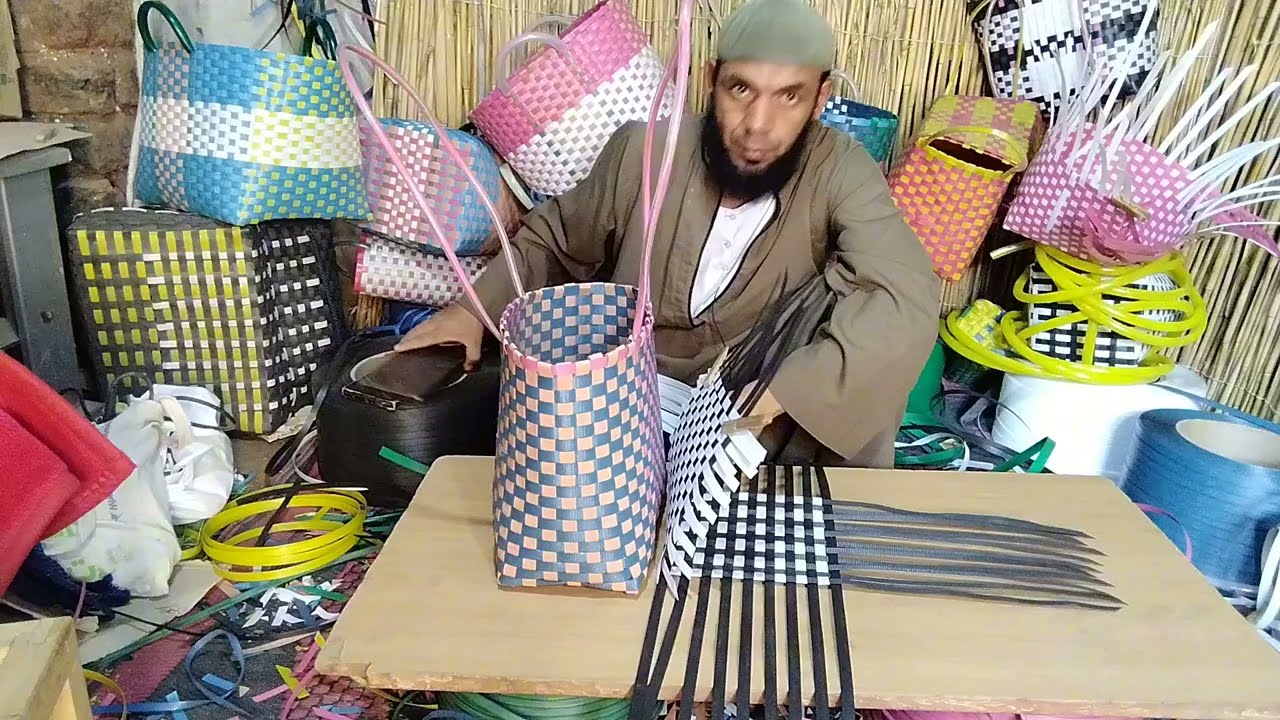  How to craft basket with handmade step-by-step#diy #diybasket #handmade 