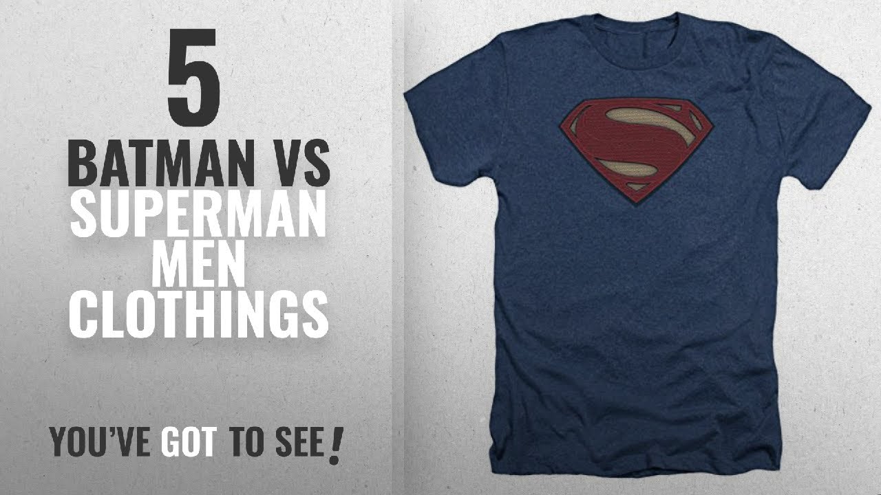 Top 10 Batman Vs Superman Men Clothings [ Winter 2018 ]: Batman vs. Superman- Super Movie Logo