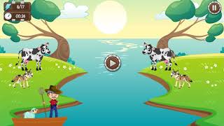 Musteren Games   Çiftçi iki inek iki kurt koyun screenshot 2