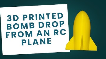 💣🚁 3D Printed Bomb Drop from an RC Plane - Epic Aerial Fun! 🚀✨