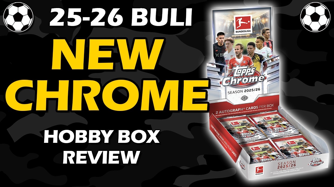 2025-26 Topps Chrome Bundesliga Hobby Box Soccer Review