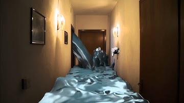 Blender Camera Tracking + Fluid Simulation