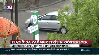 Elaziğda Yağmur Etki̇si̇ni̇ Gösterecek