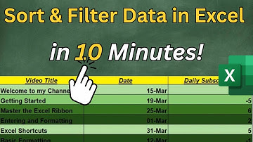 How to Sort and Filter Data in Excel – Beginner to Pro