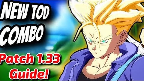 AMAZING NEW Trunks Combos !! DBFZ Patch Notes 1.33 Combos! Trunks Buffs!