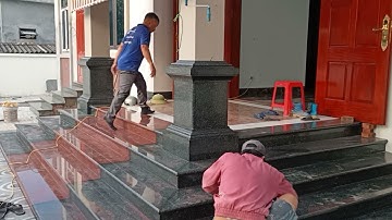 Mẫu đấu cột sảnh ốp đá granite . Phào chỉ Đá .
