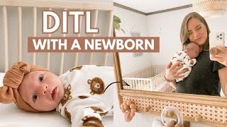 DAY IN THE LIFE WITH A NEWBORN! | FIRST TIME MOM, 5 WEEK OLD, + DIAPER BAG GIVEAWAY!