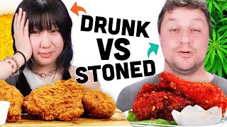 Fried Chicken Challenge | Drunk Vs. Stoned screenshot 5