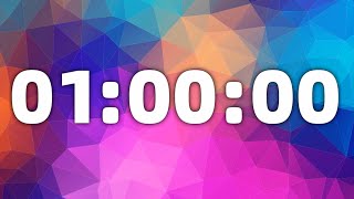 1 Hour  Countdown Timer With Ticking Sound &Alarm Clock | Digital Timer