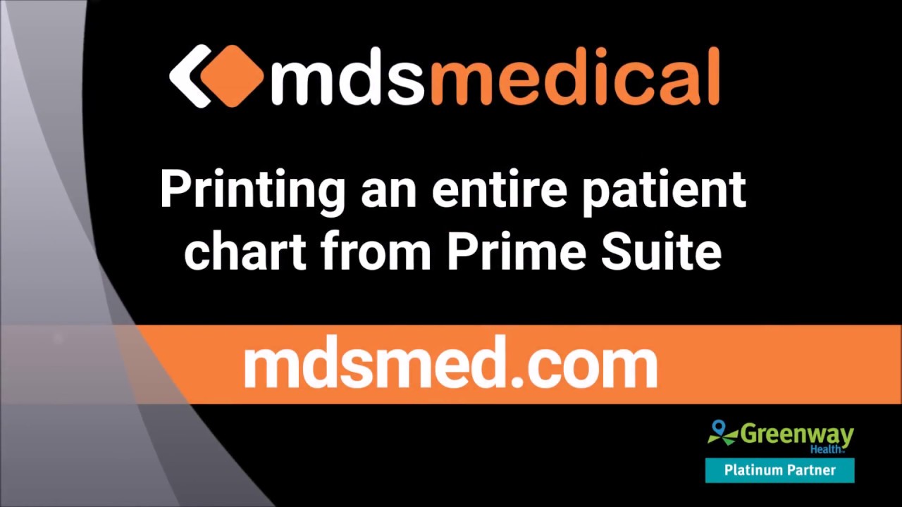 Printing an entire chart in Greenway Prime Suite EHR - YouTube