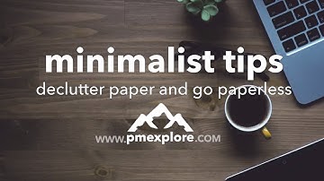 Declutter Paper and Go Paperless 🙌 👍 | minimalist tips
