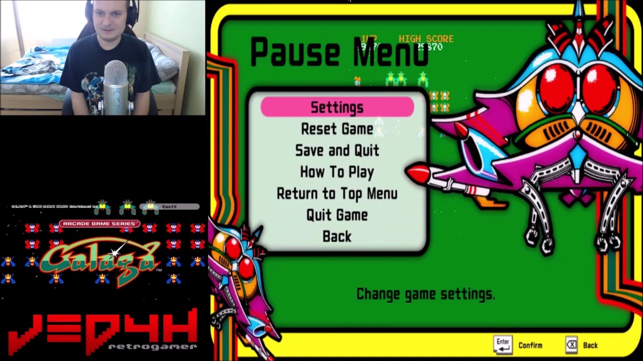 Galaga Arcade Game Series Let's play YouTube