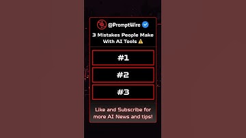 3 Mistakes People Make With AI Tools ⚠️ #chatGPT #productivity #ai #shorts
