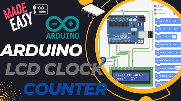 MADE EASY: Arduino LCD Clock Counter - FULL PROJECT - HW + SW + SIMULATION