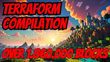 63 Chunks Terraform Timelapse Compilation #22 (Over 1.860.000 Blocks) / #minecraft