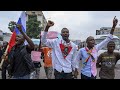 Protests in Kinshasa against French president Macron