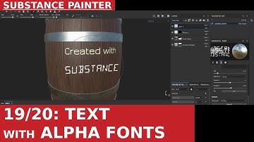 [AI voice] --- Substance Painter fundamentals - 19 - How to write text with Alpha Fonts