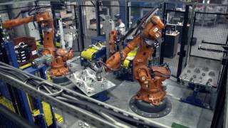 Schlusselfertige Anlage Beschleunigt Arbeitsprozesse Abb Roboter Bei Bharat Forge Youtube