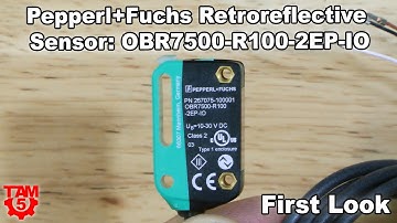 First Look: Retroreflective Sensor from Pepperl+Fuchs - OBR7500-R100-2EP-IO