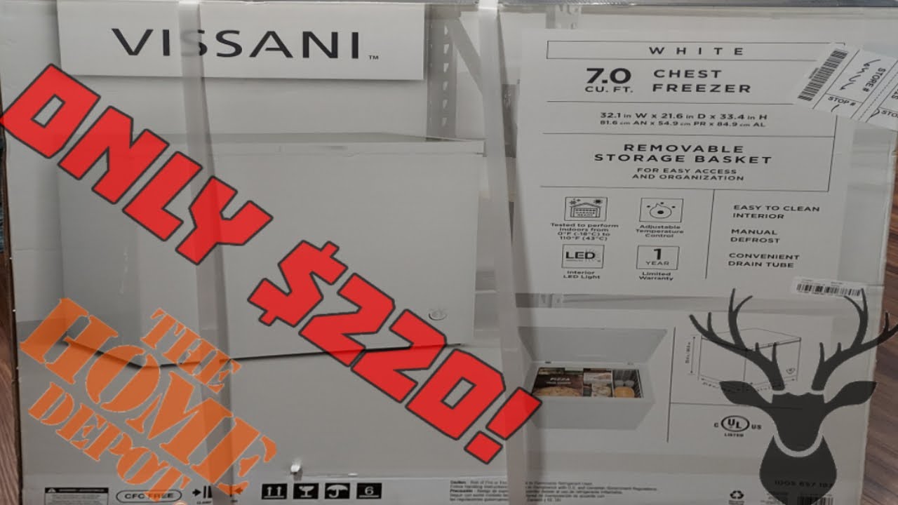 Vissani 7 cu. ft. Convertible Upright Freezer/Refrigerator in Stainless  Steel w/ Box