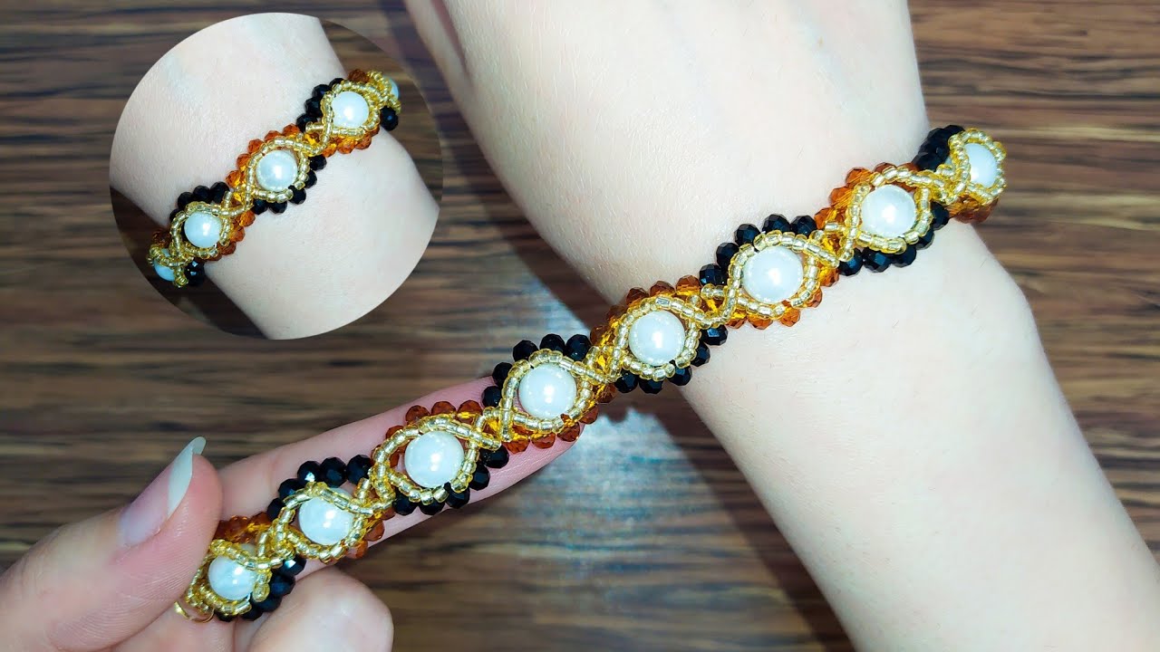 DIY A Super Easy Beaded Bracelet | Step by Step Tutorial for Beginners ...