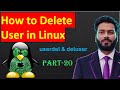 Delete User in Linux | deluser & userdel Command Explained (2025) #hindi