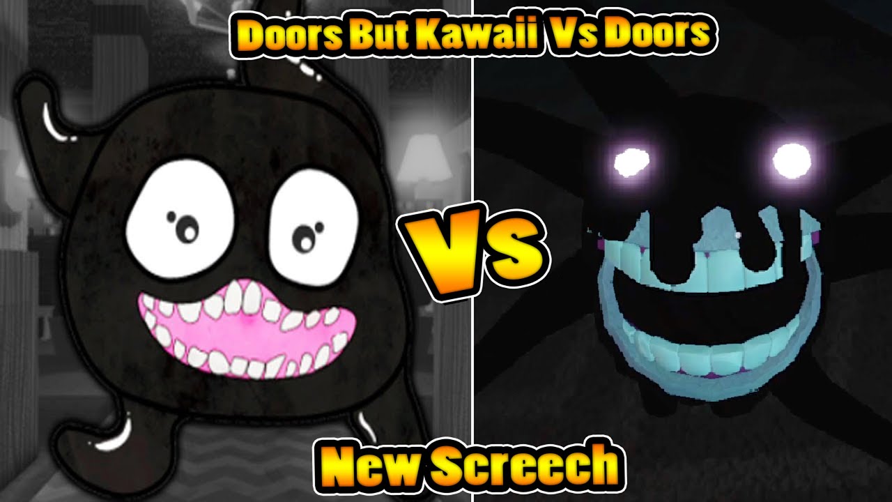 Doors But Kawaii: Dread (New Entity) Jumpscare - Doors Roblox Fanmade 