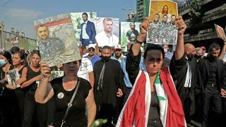 Thousands of Lebanese protesters demand justice one year on from Beirut blast • FRANCE 24 English