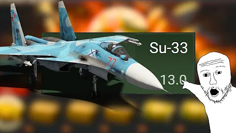 Su-33 Stock grind | warthunder top tier experience  #warthunder