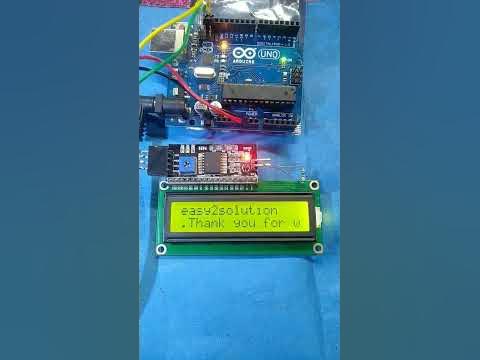 Arduino projects | scrolling text | I2C lcd - YouTube