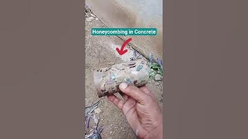 Honeycombing in Concrete #concrete #defect #honeycombing