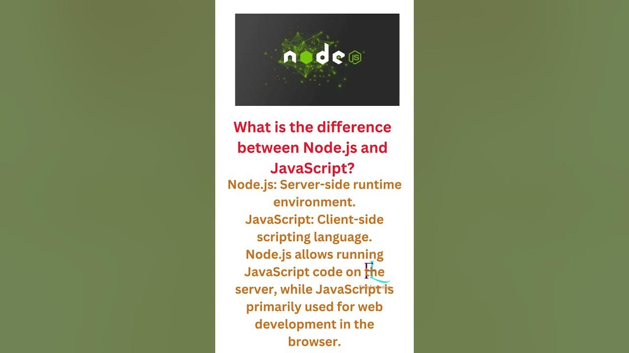 Nodejs Tutorial | What is the difference between Node.js and JavaScript ...