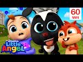 Oops skunk on the loose  little angel  nursery rhymes  cartoons for kids  moonbug