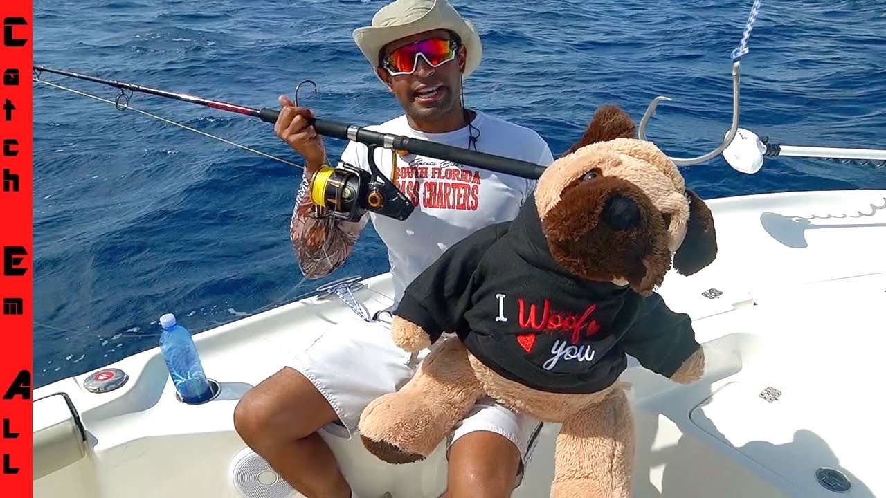 FISHING with a TEDDY BEAR! **Shark Week** 