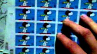 snoopy stamp sheets for sale