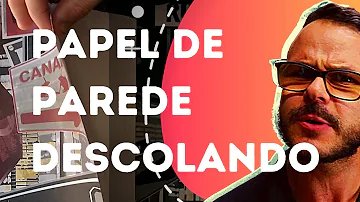 O que fazer quando o papel de parede começa a descolar?