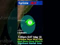 Cyclone Ialy looms off the coast of Kenya this evening with strong winds and flooding likely